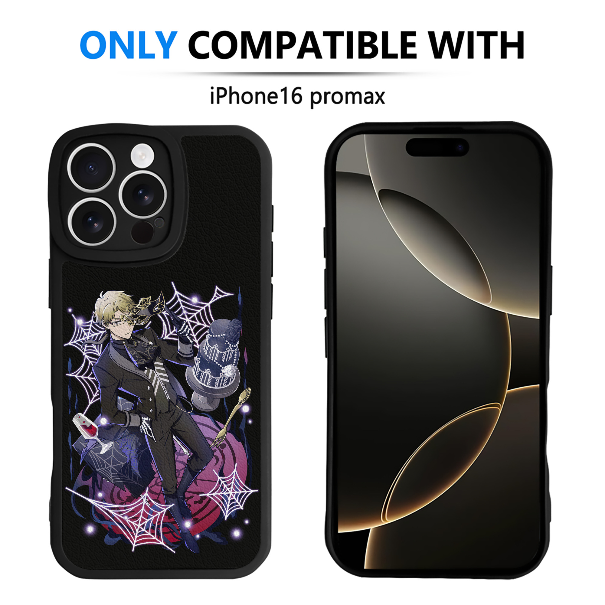 （画像用） 文豪ストレイドッグス Bungo Stray Dogs 【iPhone 16シリーズ対応】シリコンスマホケース（レザー調） 材質：シリコン